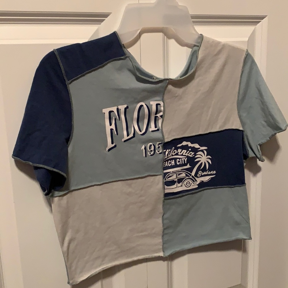 Very cute blue and white top from ROMWE.